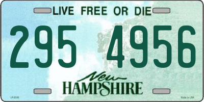NH license plate 2954956