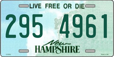 NH license plate 2954961