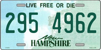 NH license plate 2954962