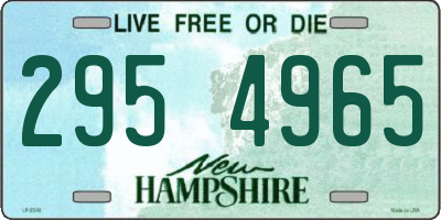 NH license plate 2954965