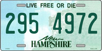 NH license plate 2954972