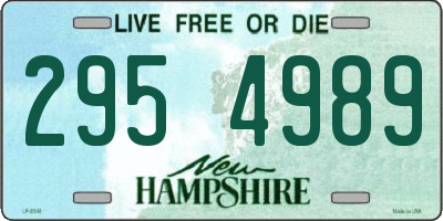 NH license plate 2954989