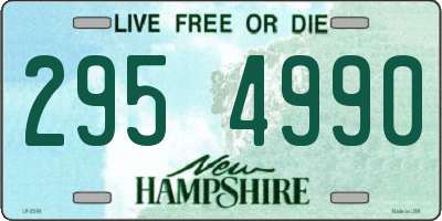 NH license plate 2954990