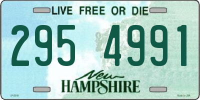 NH license plate 2954991
