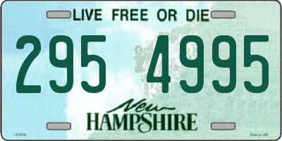 NH license plate 2954995