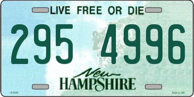 NH license plate 2954996