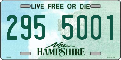 NH license plate 2955001
