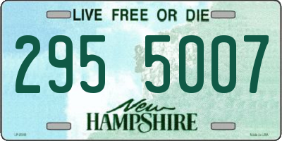 NH license plate 2955007