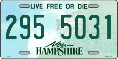 NH license plate 2955031