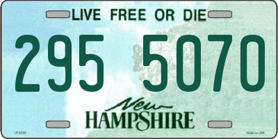 NH license plate 2955070