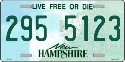 NH license plate 2955123