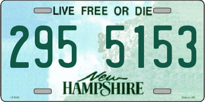 NH license plate 2955153