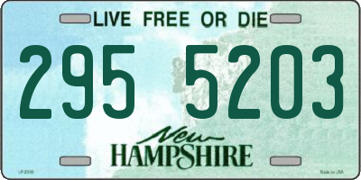 NH license plate 2955203
