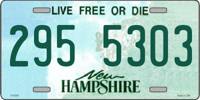 NH license plate 2955303
