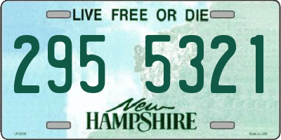 NH license plate 2955321
