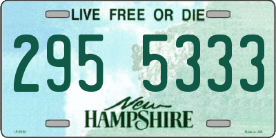 NH license plate 2955333