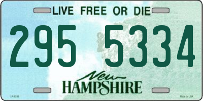 NH license plate 2955334