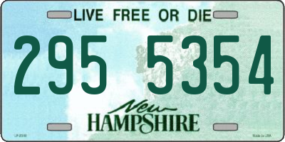 NH license plate 2955354