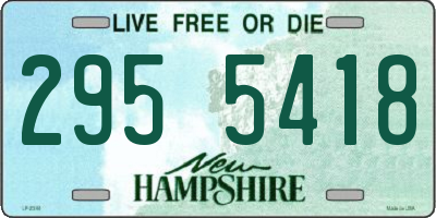 NH license plate 2955418