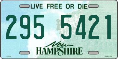 NH license plate 2955421