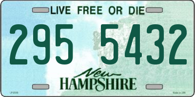 NH license plate 2955432