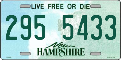 NH license plate 2955433