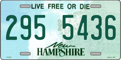 NH license plate 2955436