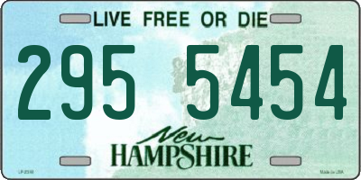 NH license plate 2955454