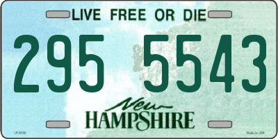 NH license plate 2955543