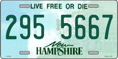 NH license plate 2955667