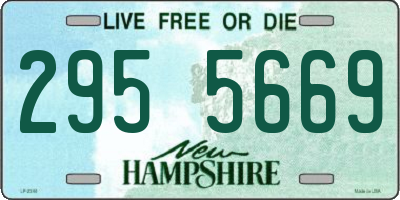 NH license plate 2955669
