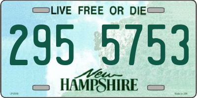 NH license plate 2955753