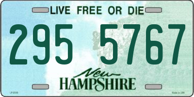 NH license plate 2955767