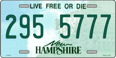 NH license plate 2955777