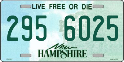 NH license plate 2956025