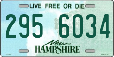 NH license plate 2956034