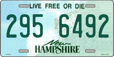 NH license plate 2956492