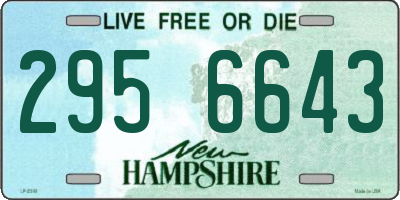 NH license plate 2956643