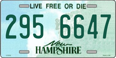NH license plate 2956647
