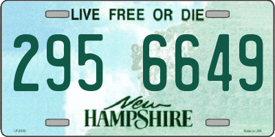 NH license plate 2956649