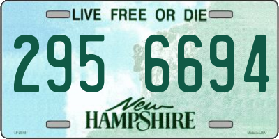 NH license plate 2956694