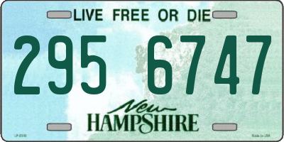 NH license plate 2956747