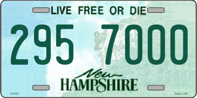 NH license plate 2957000