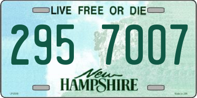 NH license plate 2957007