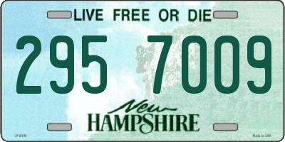 NH license plate 2957009