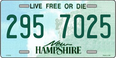 NH license plate 2957025
