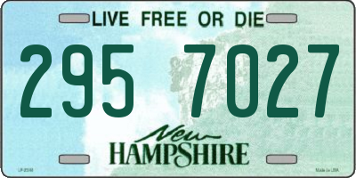 NH license plate 2957027