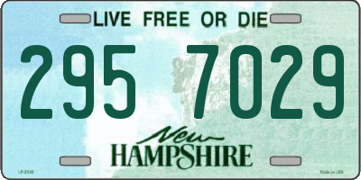 NH license plate 2957029