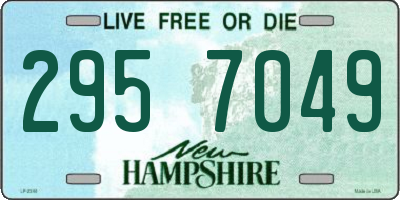 NH license plate 2957049