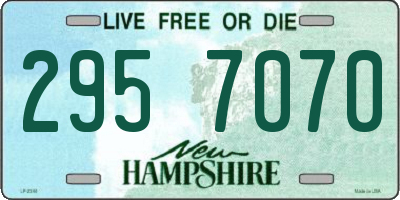 NH license plate 2957070
